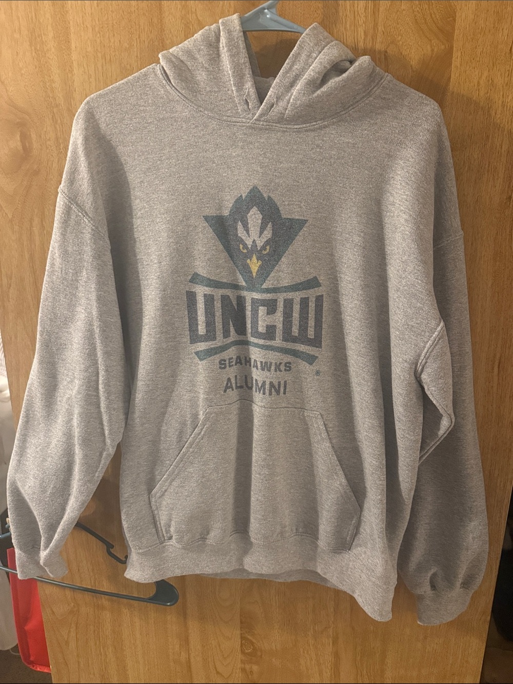 UNCW Seahawks Alumni Gray Hoodie Sweatshirt